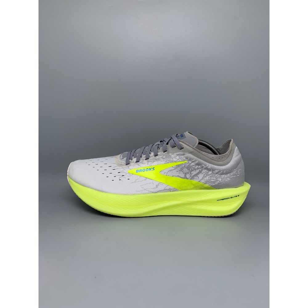 Brooks Hyperion Elite 2 White Lime Running Shoes 1000371D111 Men's Sz 12 - Picture 8 of 10